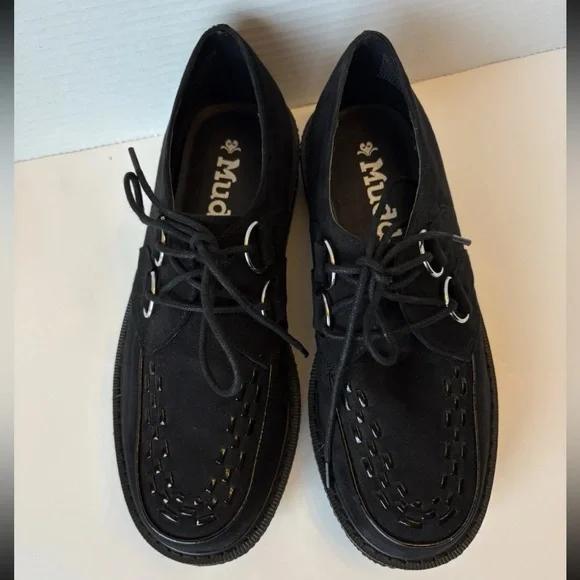Mudd Black Platform Chunky Lace Up Women’s Shoes, Size 7.5 M - Picture 5 of 10